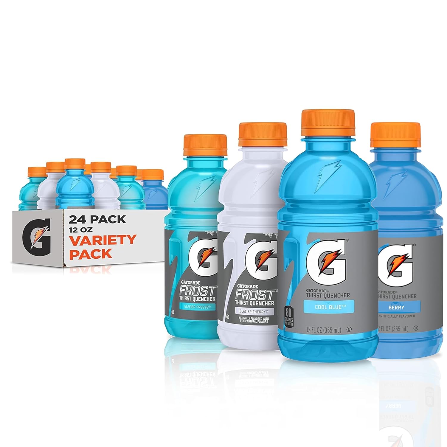 Gatorade Frost Thirst Quencher, Variety Pack 2.0, 12 Fl Oz (Pack Of 24)