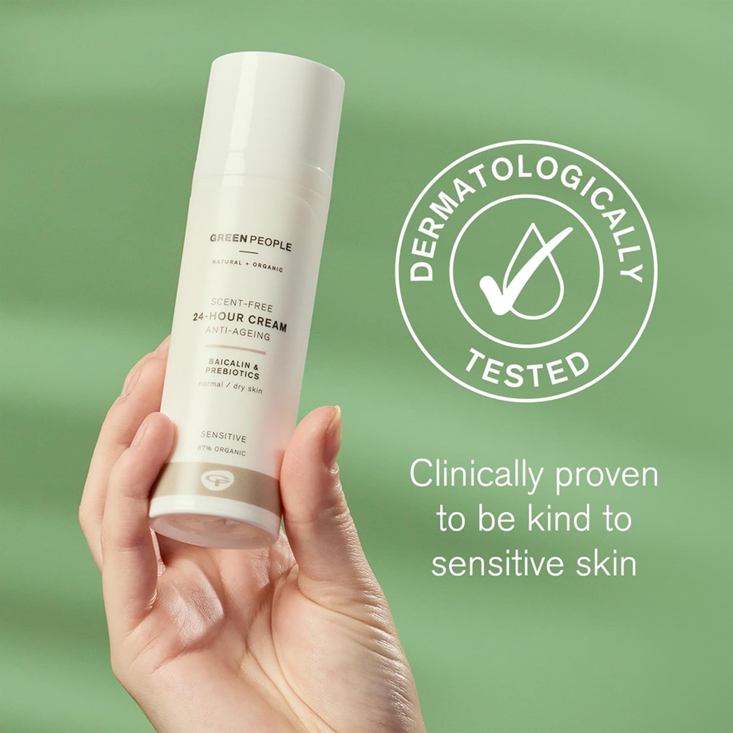 Green People Scent Free 24 Hour Cream - Day & Night Face Cream for Sensitive Skin - Firming - Vegan & Natural, 50ml : Amazon.co.uk: Beauty