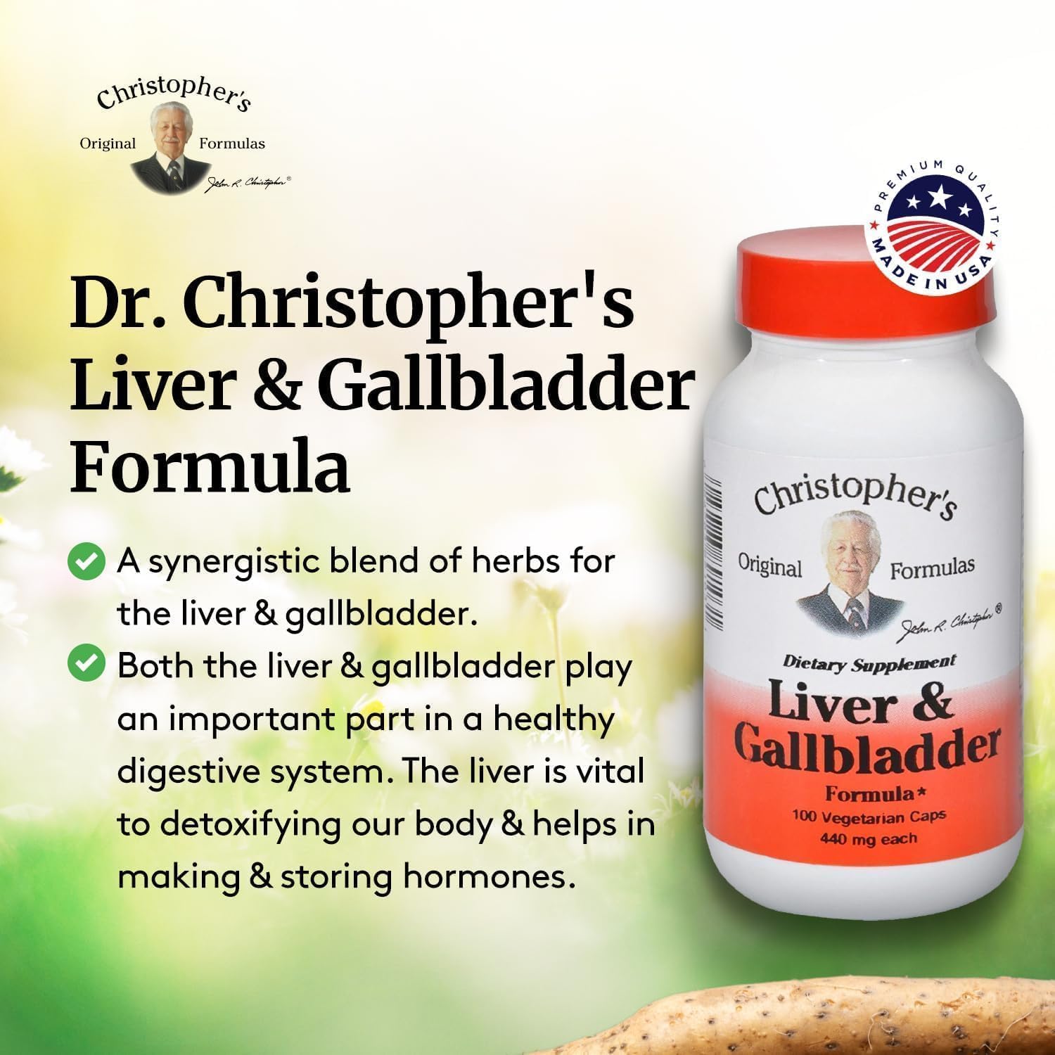 Dr. Christopher's Liver & Gallbladder Formula Capsules - Gallbladder Supplements with Digestive Enzymes - Supports Digestive System with Natural Herbs. : Health & Household