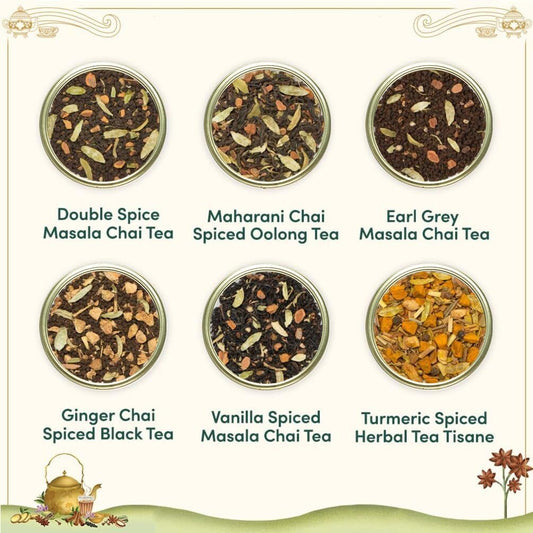 Vahdam Assorted Chai Tea Gift Set | 12 Loose Leaf Teas In Luxury Box | Gluten-Free, Non-Gmo Variety Pack | Gifts For Men & Women