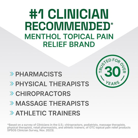 Biofreeze Professional Pain Relief Gel, 4 Oz Tube (3-Pack) - Fast, Cooling Relief For Arthritis, Muscle Soreness, Joint, Back, Neck, Knee Pain & More