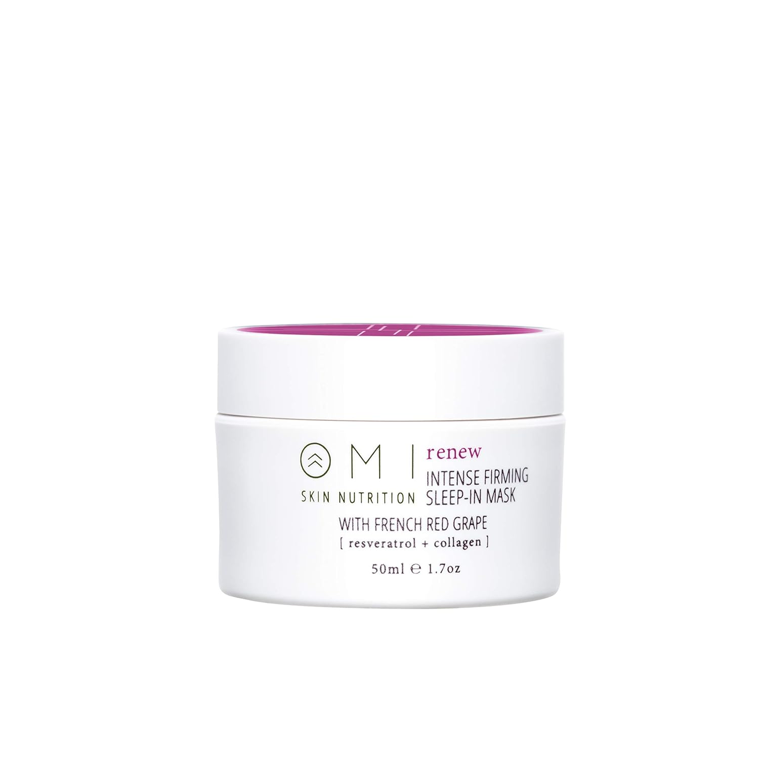 Renew Intense Firming Sleep-In Mask, Facial Skin Care w/ Hydrolyzed Collagen & Resveratrol for Wrinkles, Softer and Firmer Skin, Ceramides to Nourish and Hydrate, 1.7 Ounces, 50 mL
