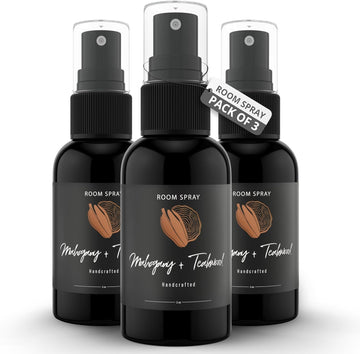 Bathroom and General Room Spray, Long Lasting Fragrance (Mahogany Teakwood, 3 Pack)
