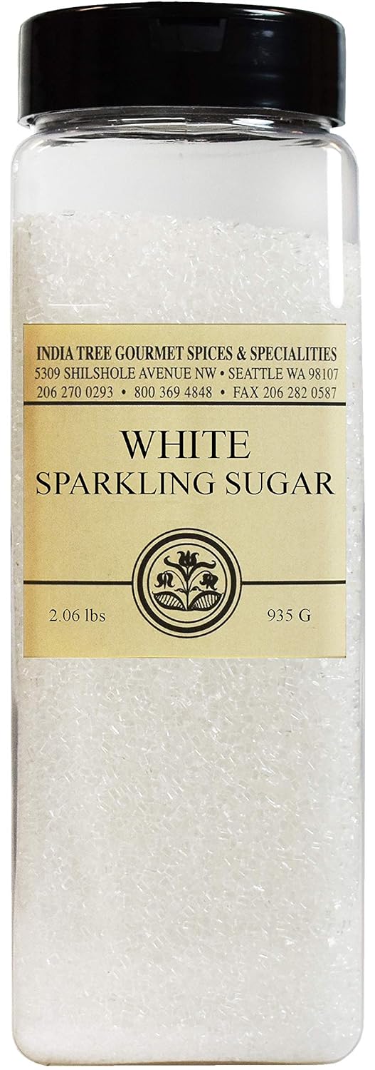 White Sparkling Sugar , Pantry Pak, All-Natural Gourmet Sweetener For Coffee, Tea, And Baking , 33 Oz Jar (Pack Of 1)