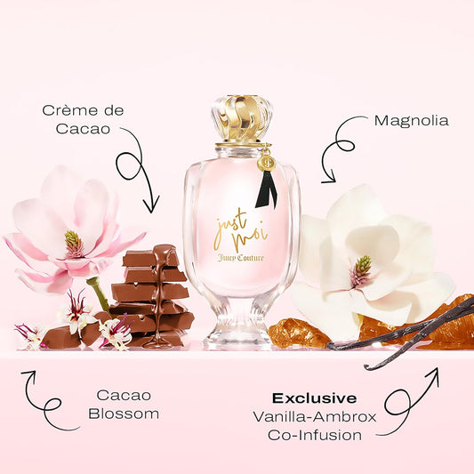 Juicy Couture Just Moi Eau De Parfum Spray For Women, Amber Vanilla Perfume With Cacao Blossom, Magnolia & Musk, Long-Lasting Scent, 1.7 Fl Oz : Beauty & Personal Care