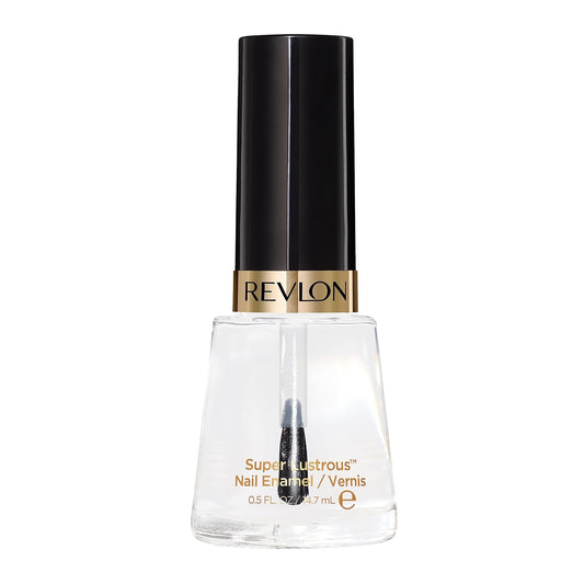 Revlon Nail Polish, Super Lustrous Nail Enamel Polish, Chip Resistant & Longwear Formula, High Shine Finish, 771 Clear, 0.5 Fl Oz