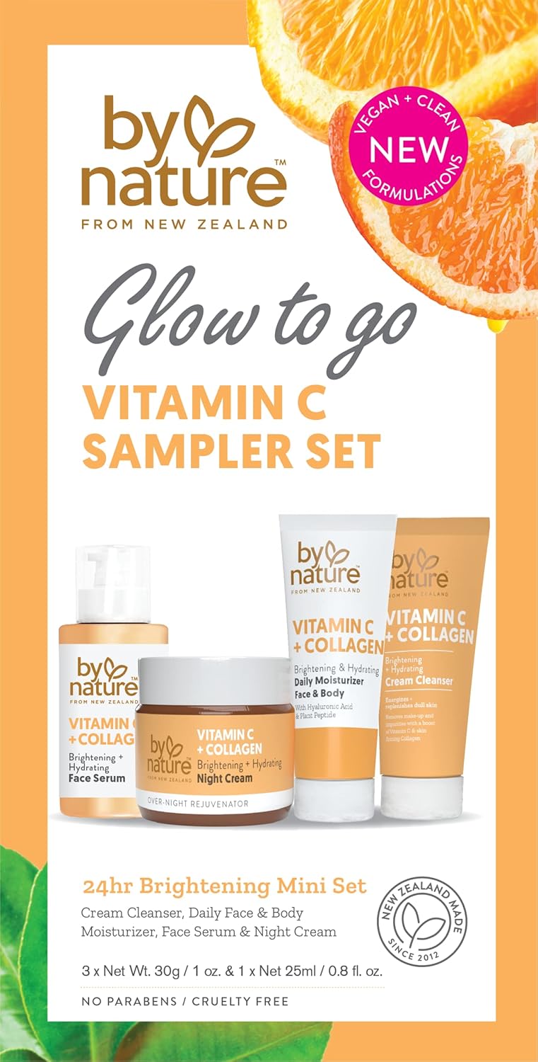 By Nature Essentials Skincare Minis Sampler - Travel Size Skincare Gift Set & Kits