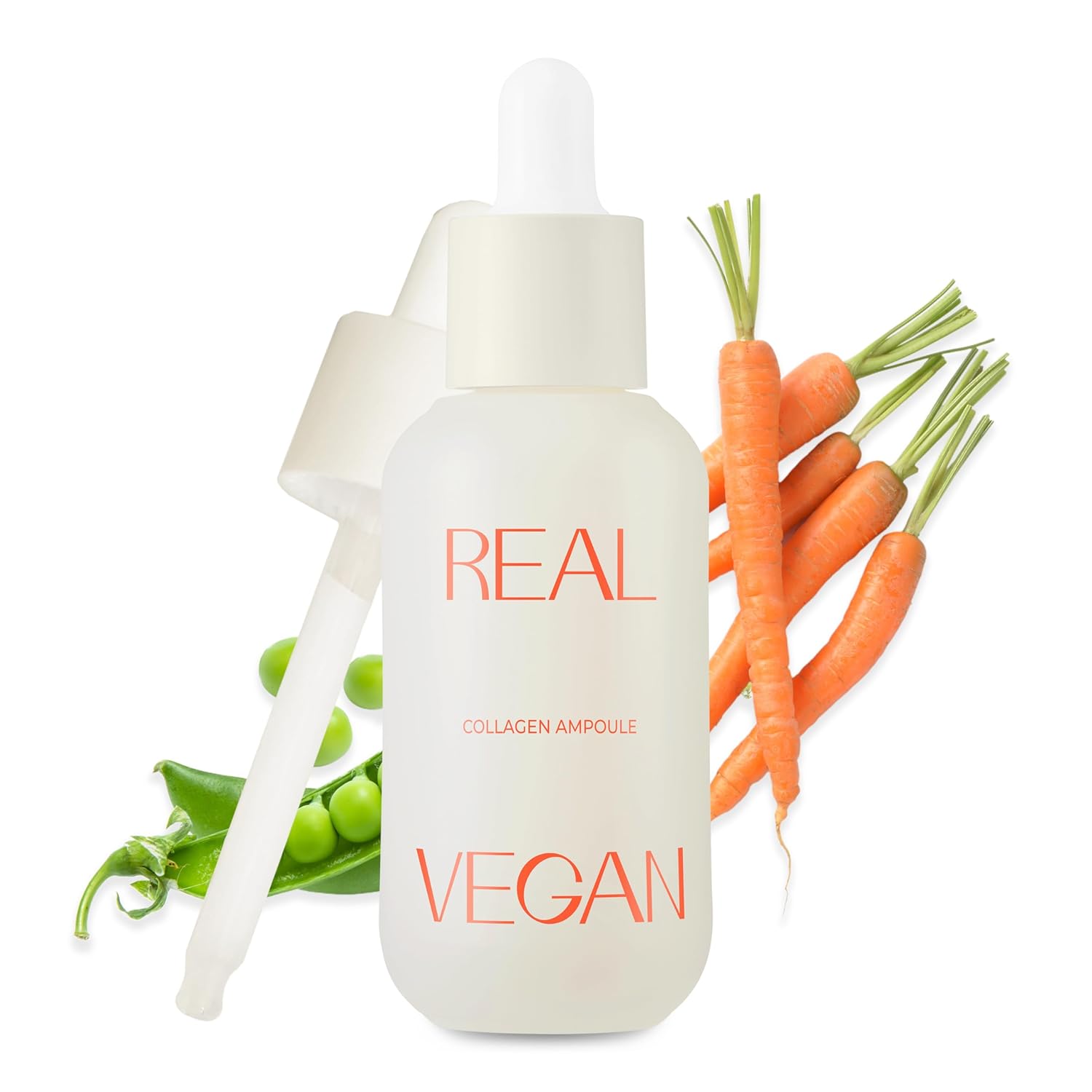 Klavuu Real Vegan Collagen Ampoule - Enhances Skin Elasticity, Providing Deep Hydration To Dry Skin For A Radiant, Youthful Glow - 1.01 Fl Oz