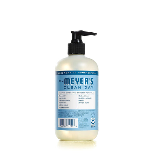 Mrs. Meyer'S Clean Day Hand Soap, Made With Essential Oils, Biodegradable Formula, Rain Water, 12.5 Fl. Oz