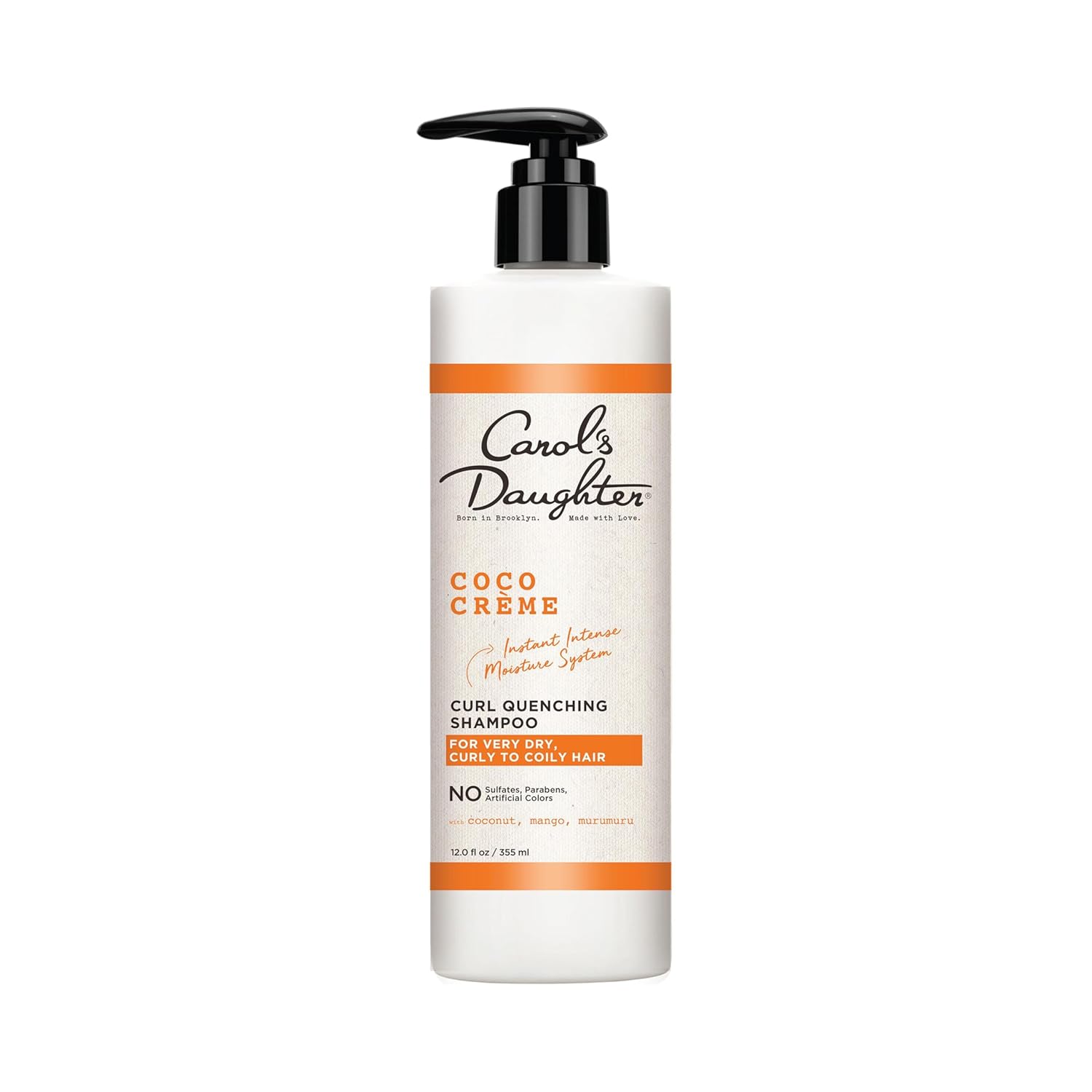 Carol's Daughter Coco Creme Curl Quenching Shampoo with Coconut Oil and Mango Butter for Very Dry, Curly Hair, 12 fl oz : Beauty & Personal Care