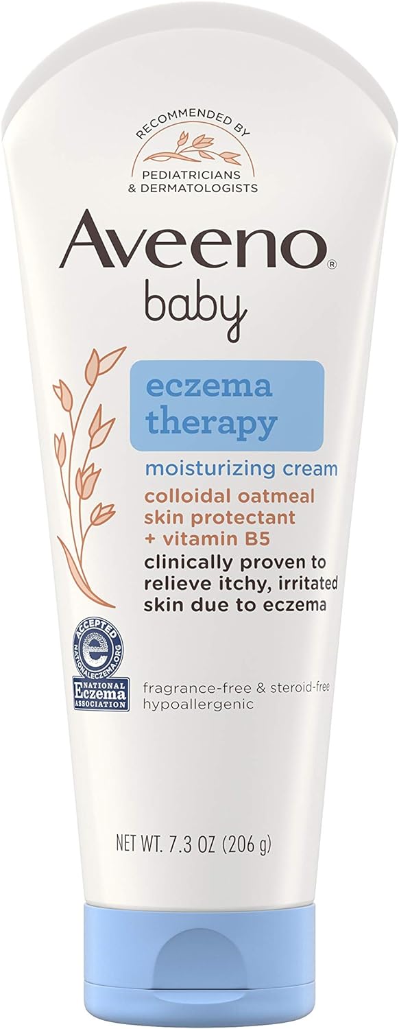 Aveeno Baby Eczema Therapy Moisturizing Cream with Natural Colloidal Oatmeal for Eczema Relief, 7.3 oz