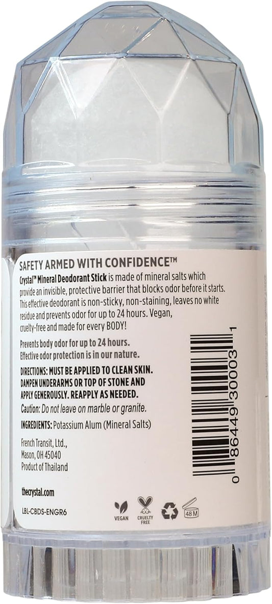 Crystal Mineral Deodorant Stick, Unscented, 4.25 Oz