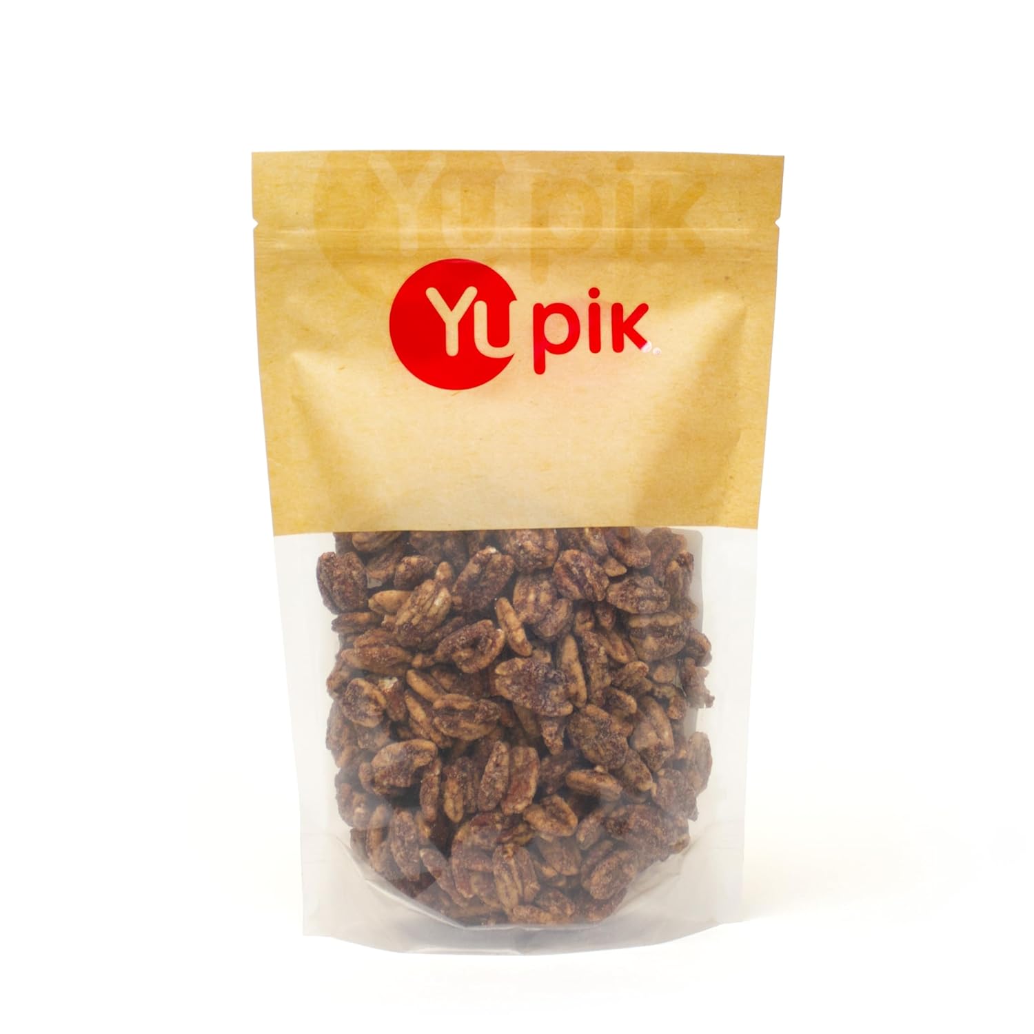 Yupik Butter Flavored Toasted Pecans, 1.1 lb, Sweet & Salty Crunchy Gourmet Snack, Roasted Pecans Butter Glazed, Vegan