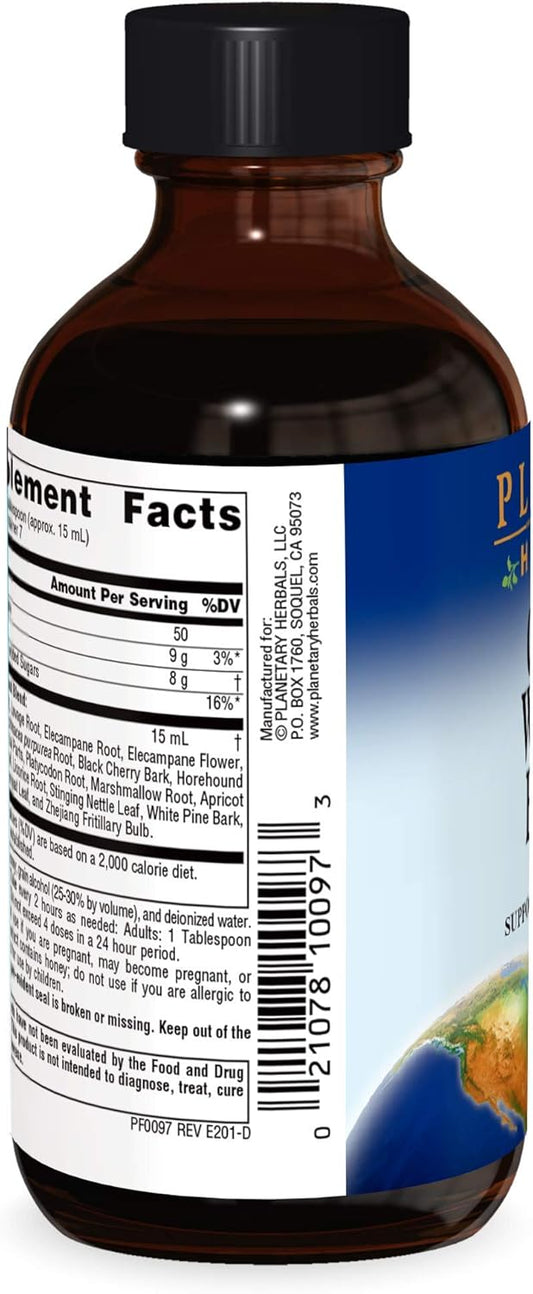 Planetary Herbals Old Indian Wild Cherry Bark Syrup with Echinacea - Natural - 