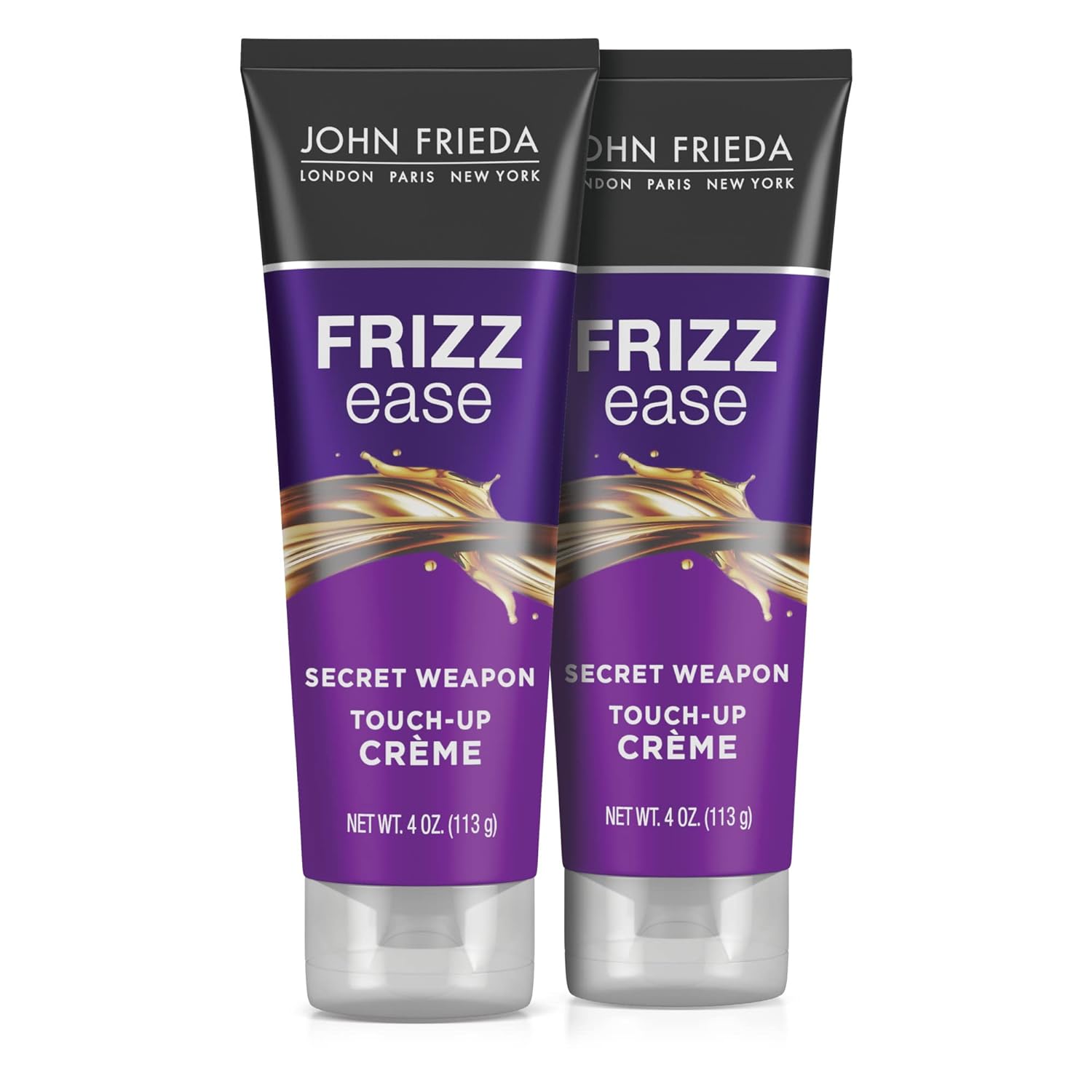 John Frieda Anti Frizz, Frizz Ease Secret Weapon Touch Up Hair Cream, Anti-Frizz Styling Cream, Helps to Calm and Smooth Frizz-prone Hair, 4 oz (Pack of 2)