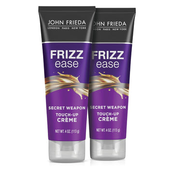 John Frieda Anti Frizz, Frizz Ease Secret Weapon Touch Up Hair Cream, Anti-Frizz Styling Cream, Helps to Calm and Smooth Frizz-prone Hair, 4 oz (Pack of 2)