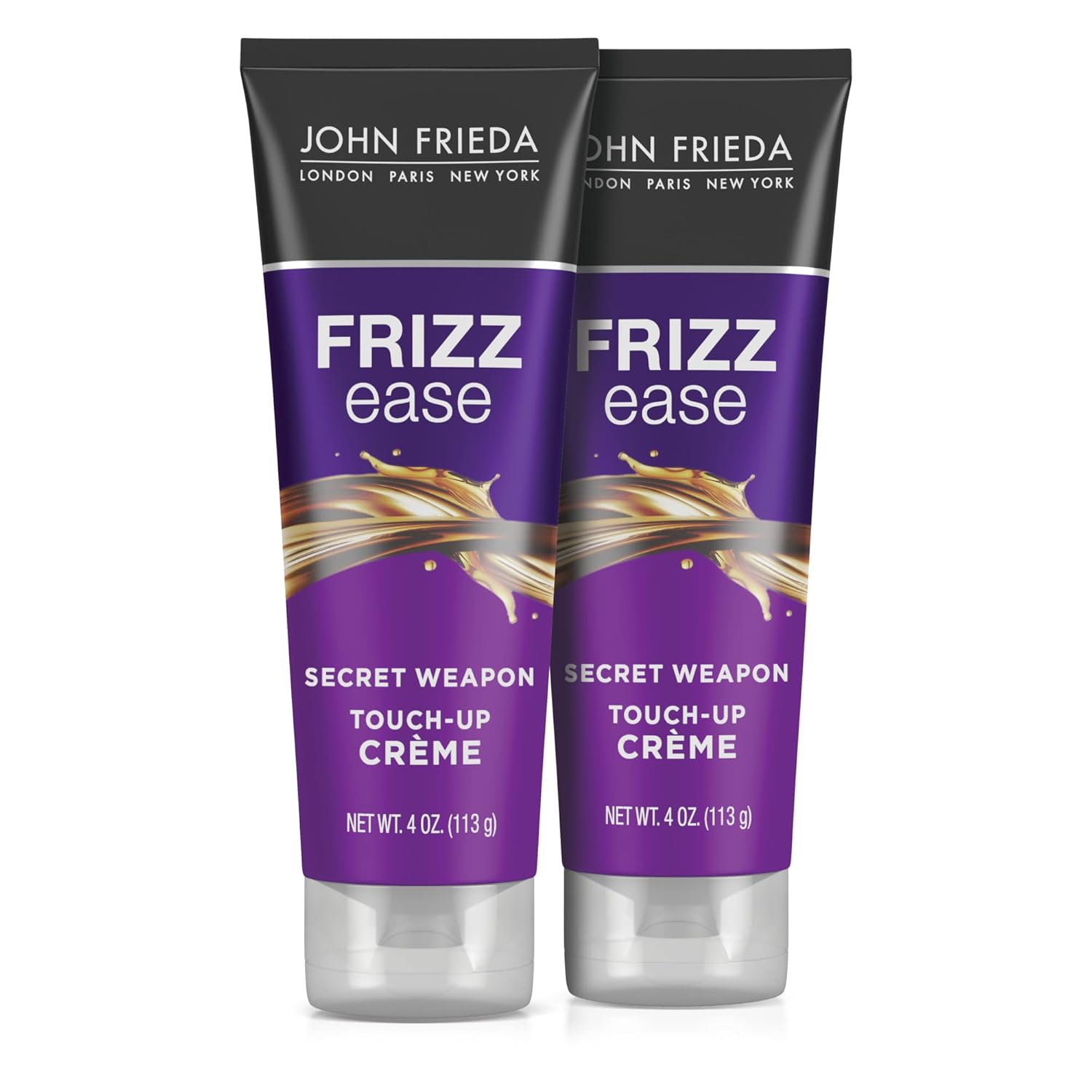 John Frieda Frizz Ease Secret Weapon Touch Up Cream: Anti-Frizz Styling Cream For Smooth, Frizz-Prone Hair (4 Oz, Pack Of 2)