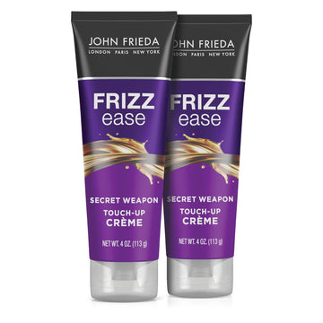 John Frieda Frizz Ease Secret Weapon Touch Up Cream: Anti-Frizz Styling Cream For Smooth, Frizz-Prone Hair (4 Oz, Pack Of 2)