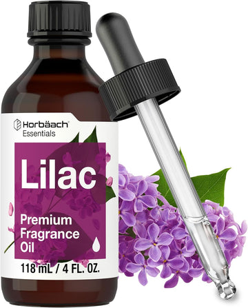 Horbäach Lilac Fragrance Oil | 4 Fl Oz (118 Ml) | Premium Grade | For Diffusers, Candle And Soap Making, Diy Projects & More