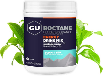 Gu Energy Roctane Ultra Endurance Energy Drink Mix, Vegan, Gluten-Free, Kosher, And Dairy-Free N-The-Go Energy For Any Workout, 1.72-Pound Canister, Summit Tea