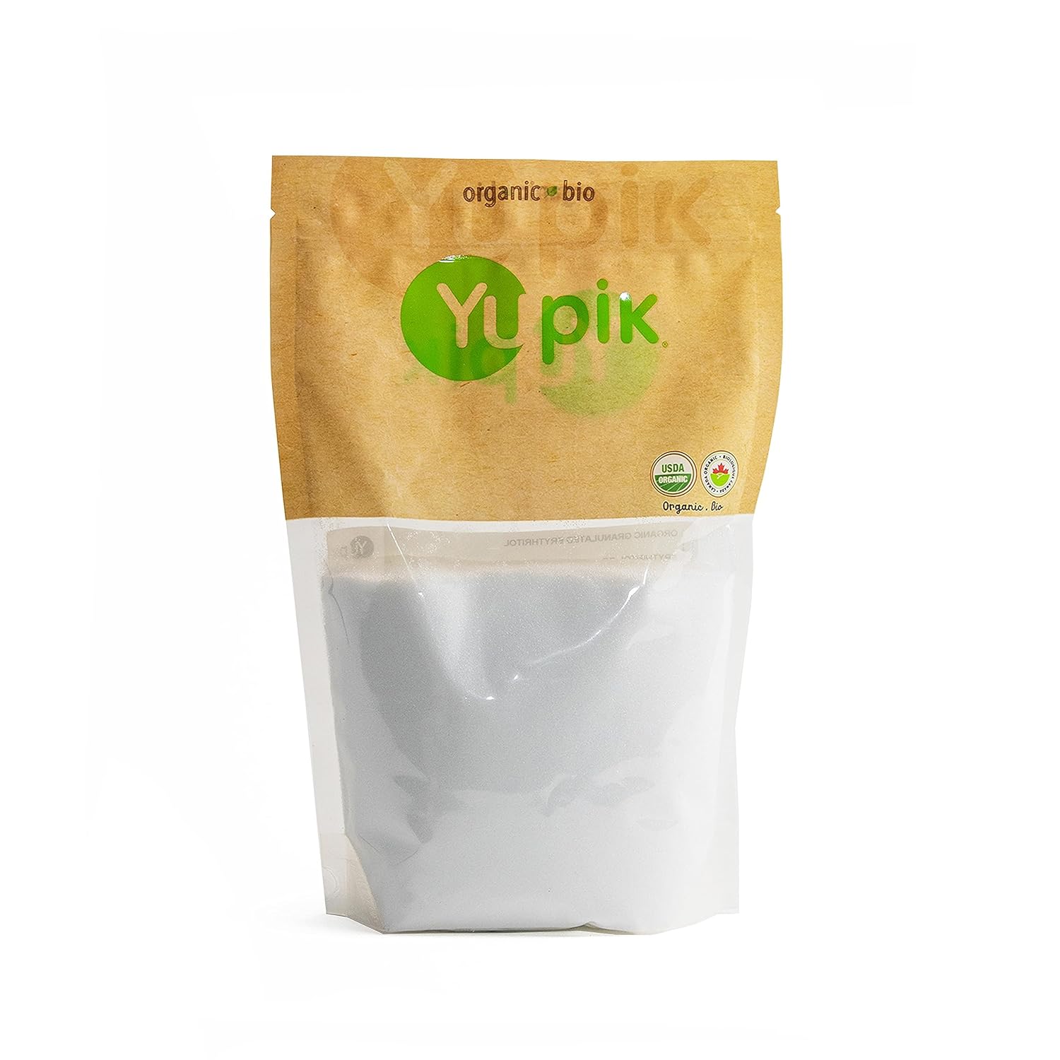 Yupik Organic Granulated Erythritol, 2.2 lb, Natural Sweetener Sugar Substitute, Diabetic-Friendly Sweetener, Sugar-Free Sweetener