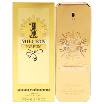 Paco Rabanne 1 Million Parfum Men Parfum Spray 3.4 Oz
