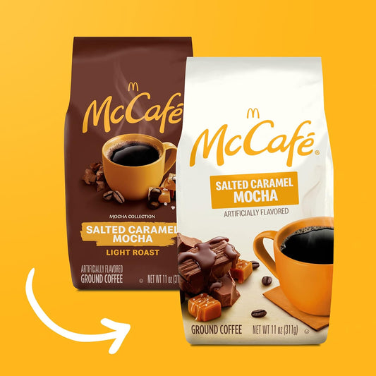 McCafe Salted Caramel Mocha, Ground Coffee, Flavored, 11oz. Bagged