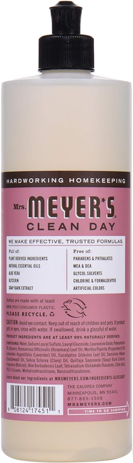 Mrs Meyer's, Liquid Dish Soap Rosemary, 16 Fl Oz