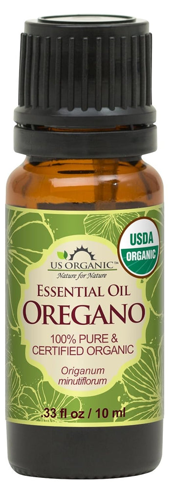 US Organic 100% Pure Oregano Essential Oil - USDA Certified Organic, Steam Distilled (10 ml)