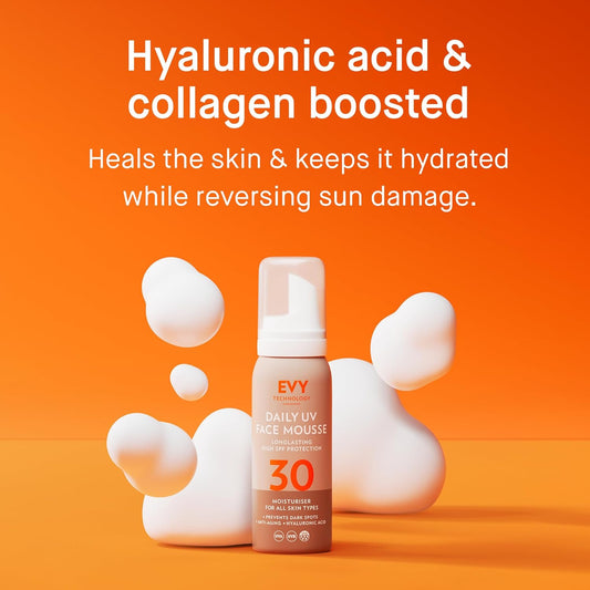 Evy Sunscreen Daily Uv Face Mousse Spf30 75Ml