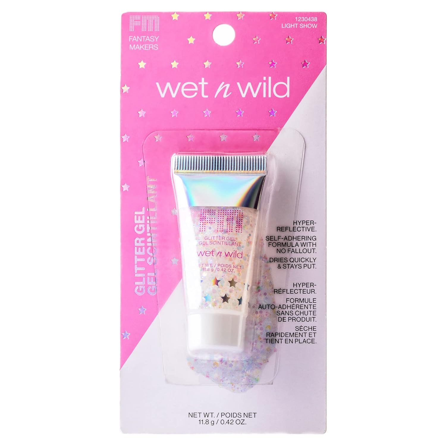 Body Glitter Wet n Wild Fantasy Makers Glitter Gel for Face and Body, White Light Show : Beauty & Personal Care