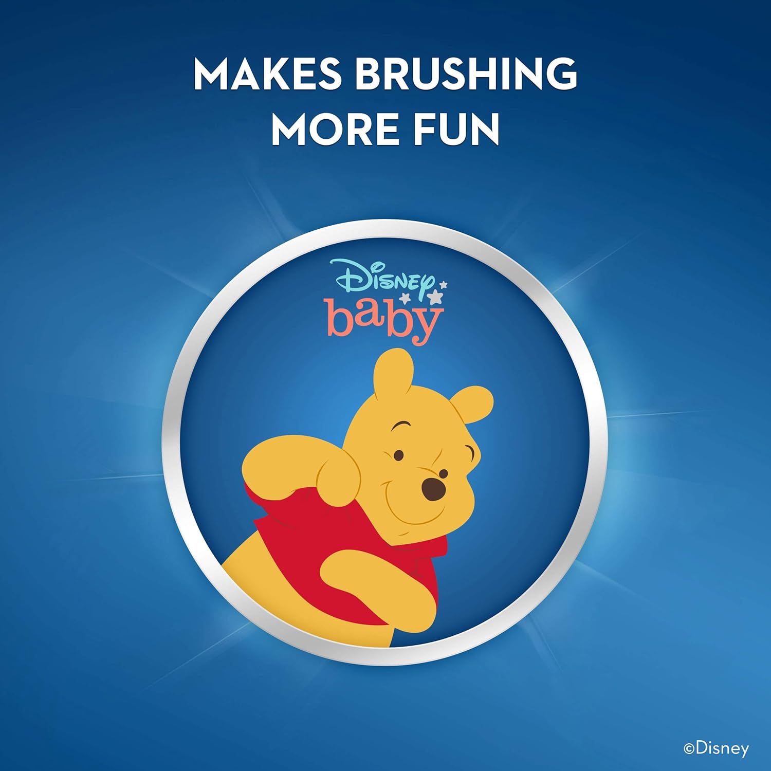 Oral-B Baby Toothbrush Featuring Disney's Pooh, Baby Soft Bristles, 0-3 Years, 1 Count