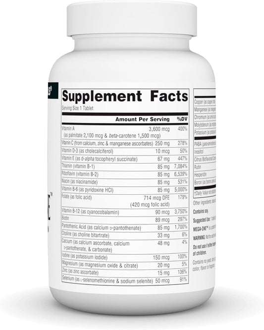 Source Naturals Mega-One Multiple No Iron Tablet, 60 Count