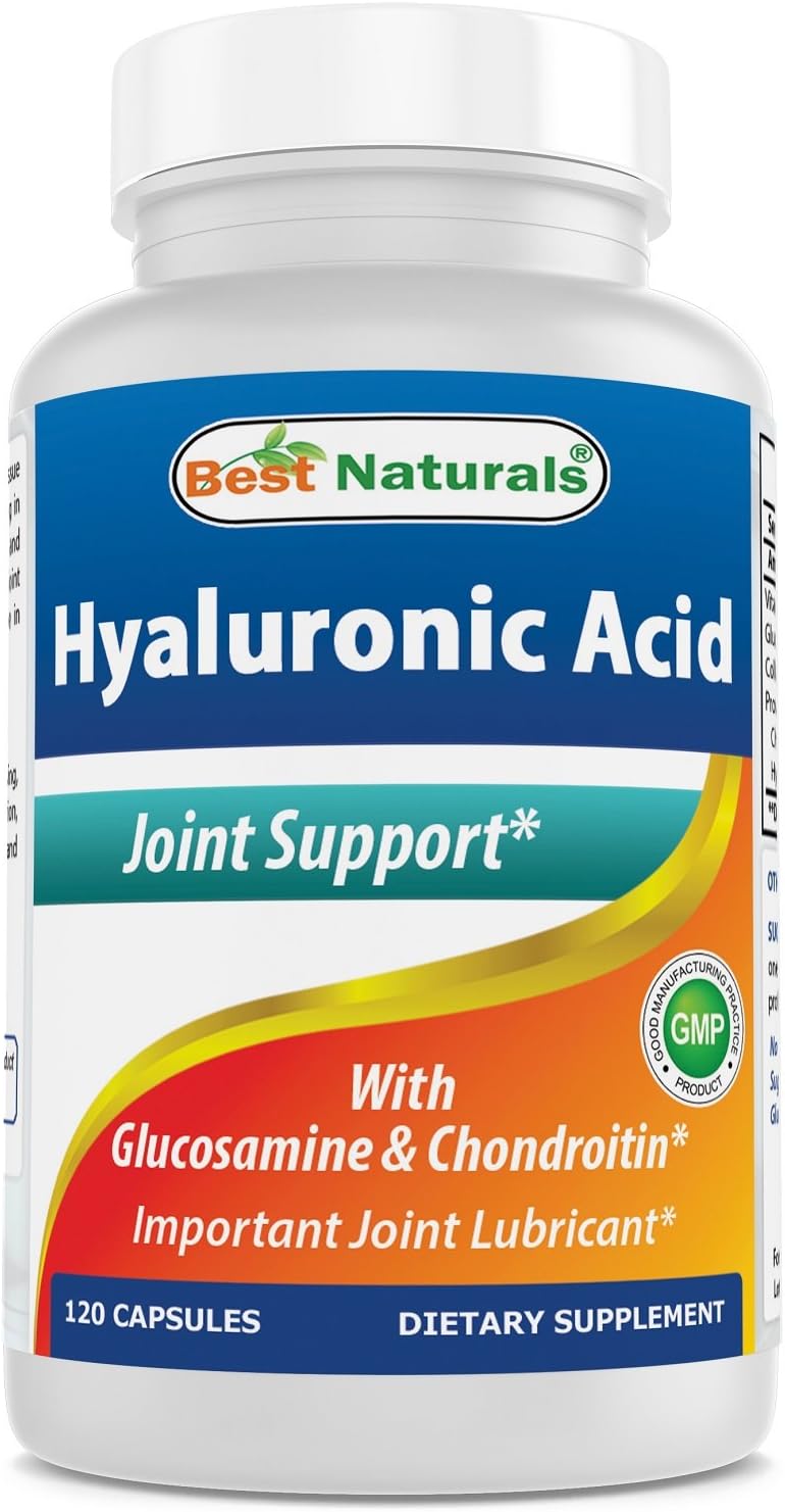 Best Naturals Hyaluronic Acid 100 mg 120 Capsules - Support Healthy Joints and Youthful Skin (859375002702)