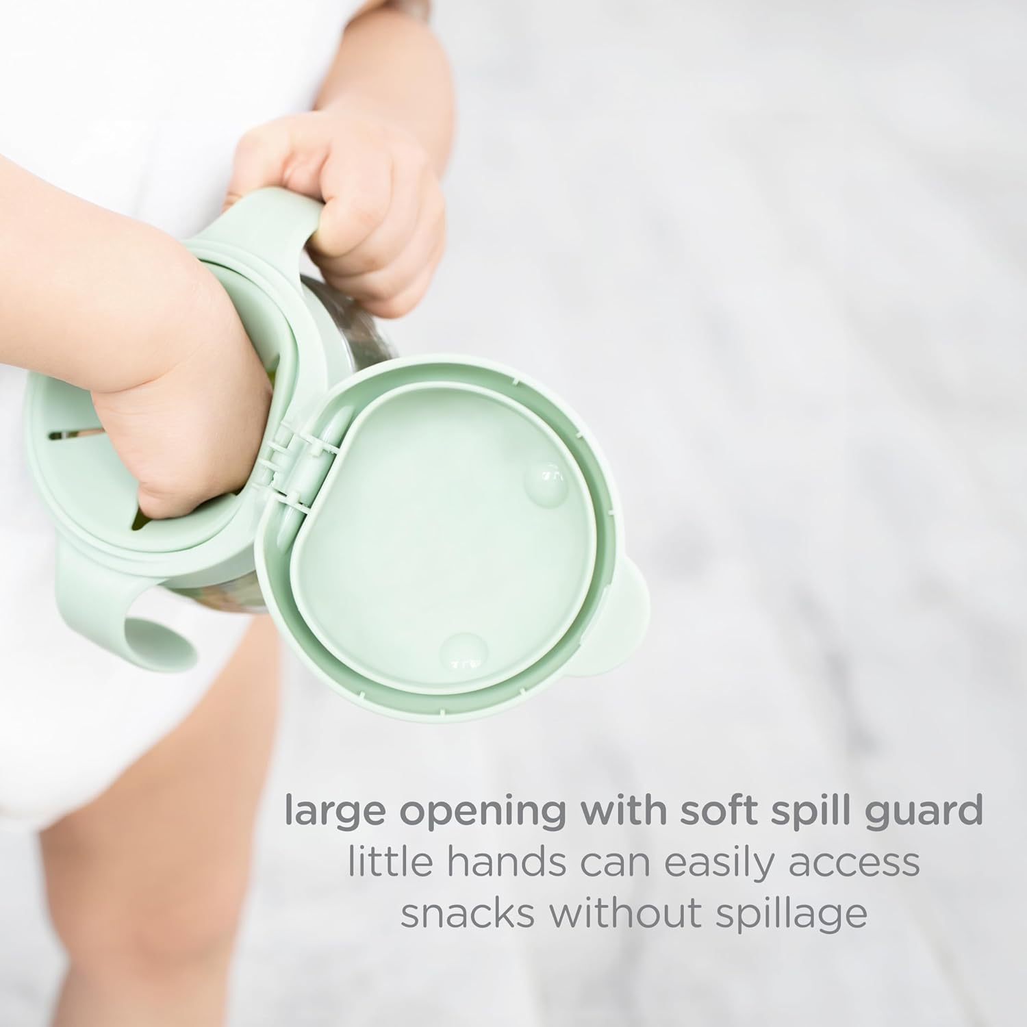 Ubbi Tweat No Spill Snack Container for Kids, BPA-Free Tritan, Toddler Snack Container, Sage : Baby