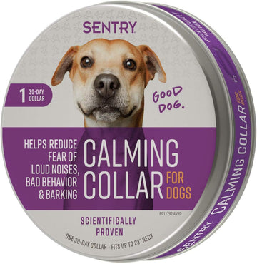 Sentry Pet Care Sentry Calming Collar For Dogs, Anxiety Reducing Pheromone Collar, Releases Pheromones For 30 Days, Helps Calm During Loud Noises And Separation, 1 Count, Purple