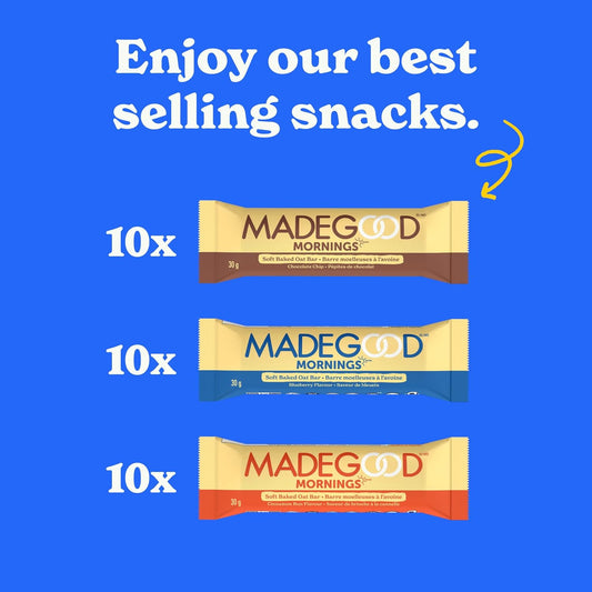 Madegood Mornings Soft-Baked Oat Bars Variety Pack (Variety)