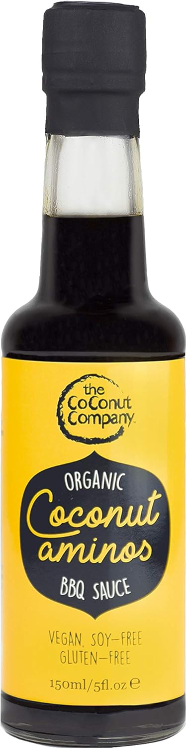 The Coconut Company - Organic Coconut Aminos Barbeque Sauce - 150Ml - Coconut Aminos Alternative For Soy & Bbq Sauce, Vegan, Gluten-Free, Soy Free, Naturally Fermented, Pure Coconut Sap