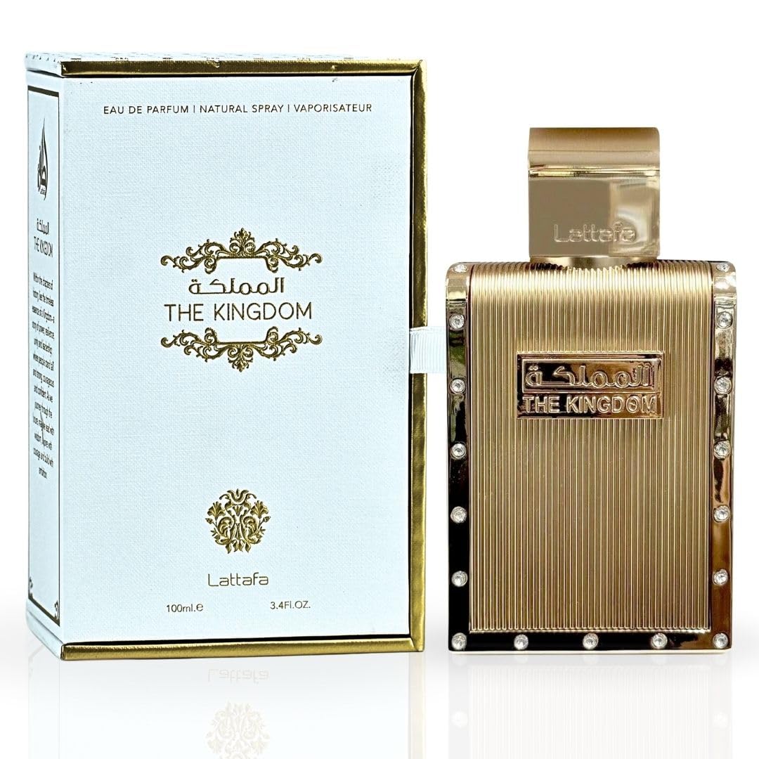 Lattafa The Kingdom Eau De Parfum Spray For Men, 3.4 Ounce