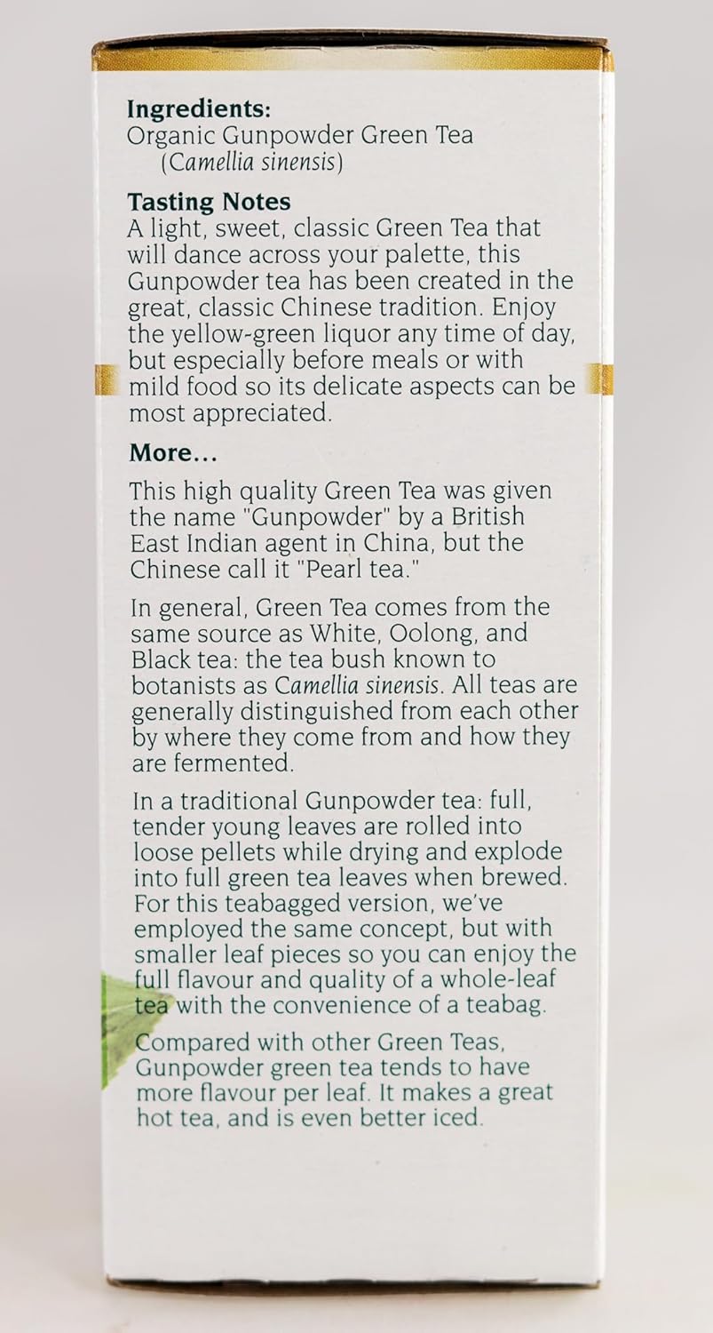 Celebration Herbals Organic Herbal Gunpowder Green Tea - 24 Herbal Tea Bags : Grocery & Gourmet Food