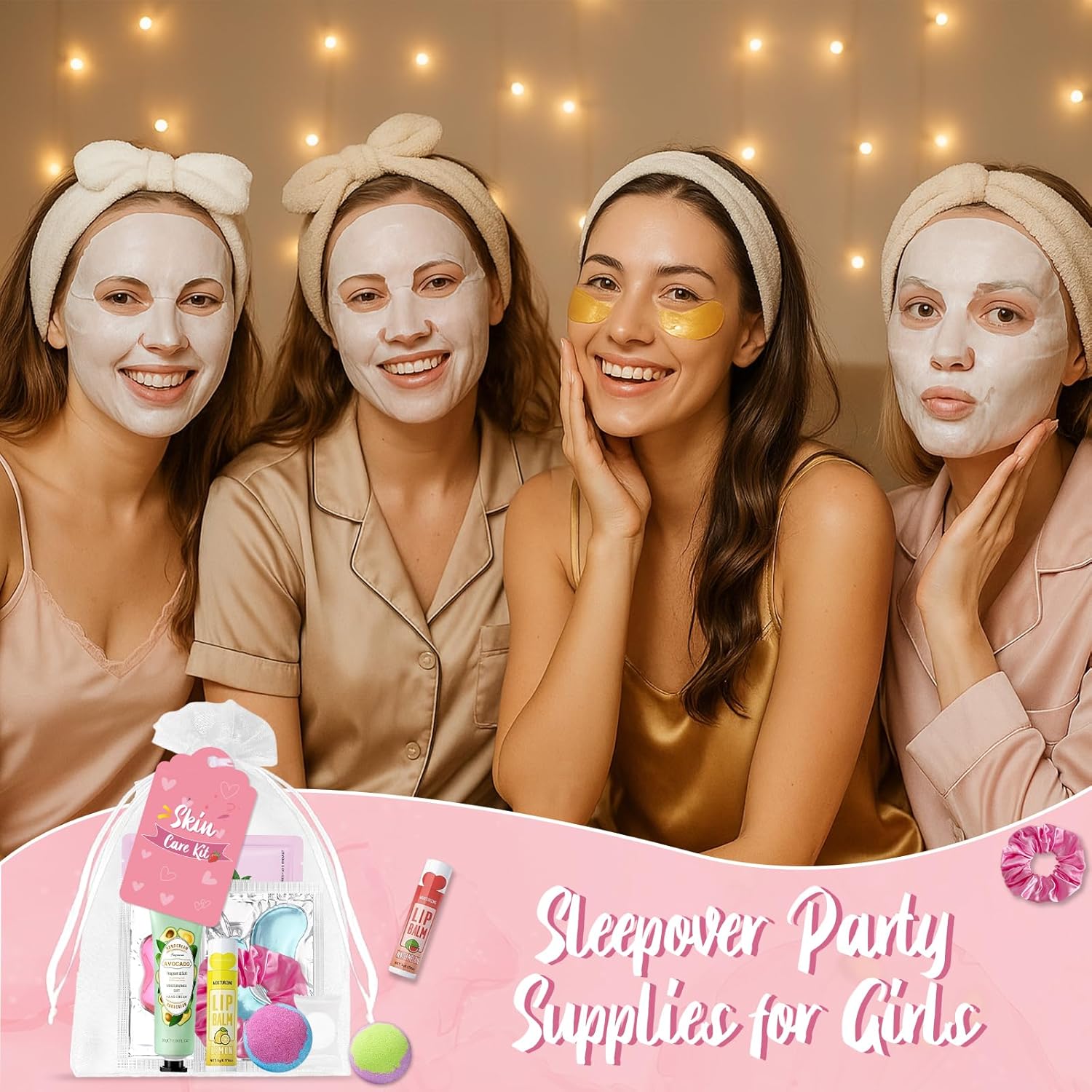 120 Pcs Spa Party Supplies For Girls, Spa Party Favors Include Face Masks Skincare, Hand Cream, Lip Balm, Under Eye Patches, Lip Mask, Foot Bath Bombs, Bulk Birthday Sleepover Party Supplies For Women : Beauty & Personal Care