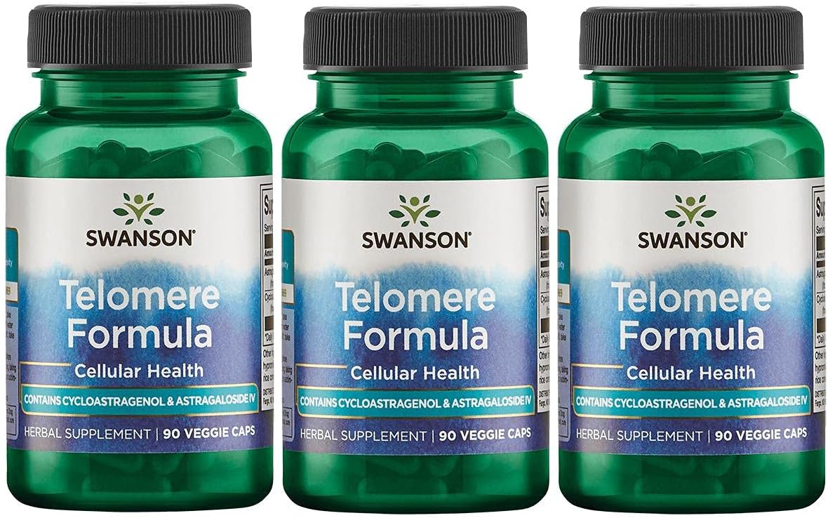 Swanson Telomere Formula 90 Veg Caps 3 Pack