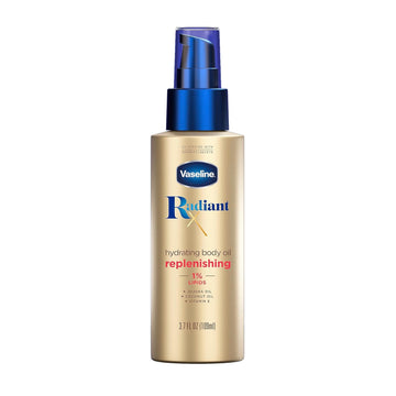 Vaseline Radiant X Replenishing And Hydrating Body Oil With 1% Lipids, Jojoba Oil, Coconut Oil, & Vitamin E 3.7 Oz