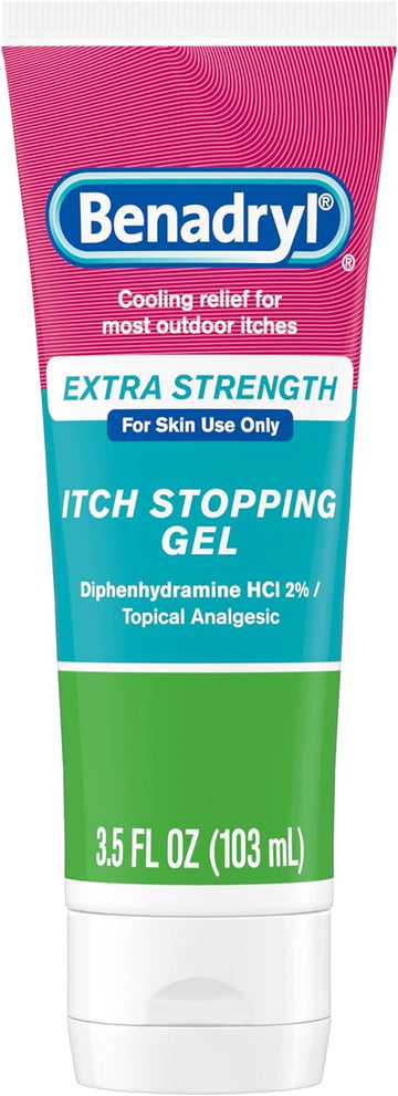 Benadryl Anti Itch Gel, Relief Of Outdoor Itches Associated With Poison Ivy, Topical Analgesic, Cooling Relief, Diphenhydramine, 3.5 Oz