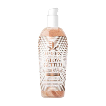 Hempz Glow Getter, Hydrating Body Oil Wth Shimmer 6.76 Oz