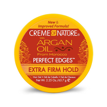 Creme Of Nature With Argan Oil From Morocco Perfect Edges Hair Gel, 24 Hour Hold With Moisture And Exotic Shine, Extra Firm Hold, 2.25 Oz (Pack Of 1)
