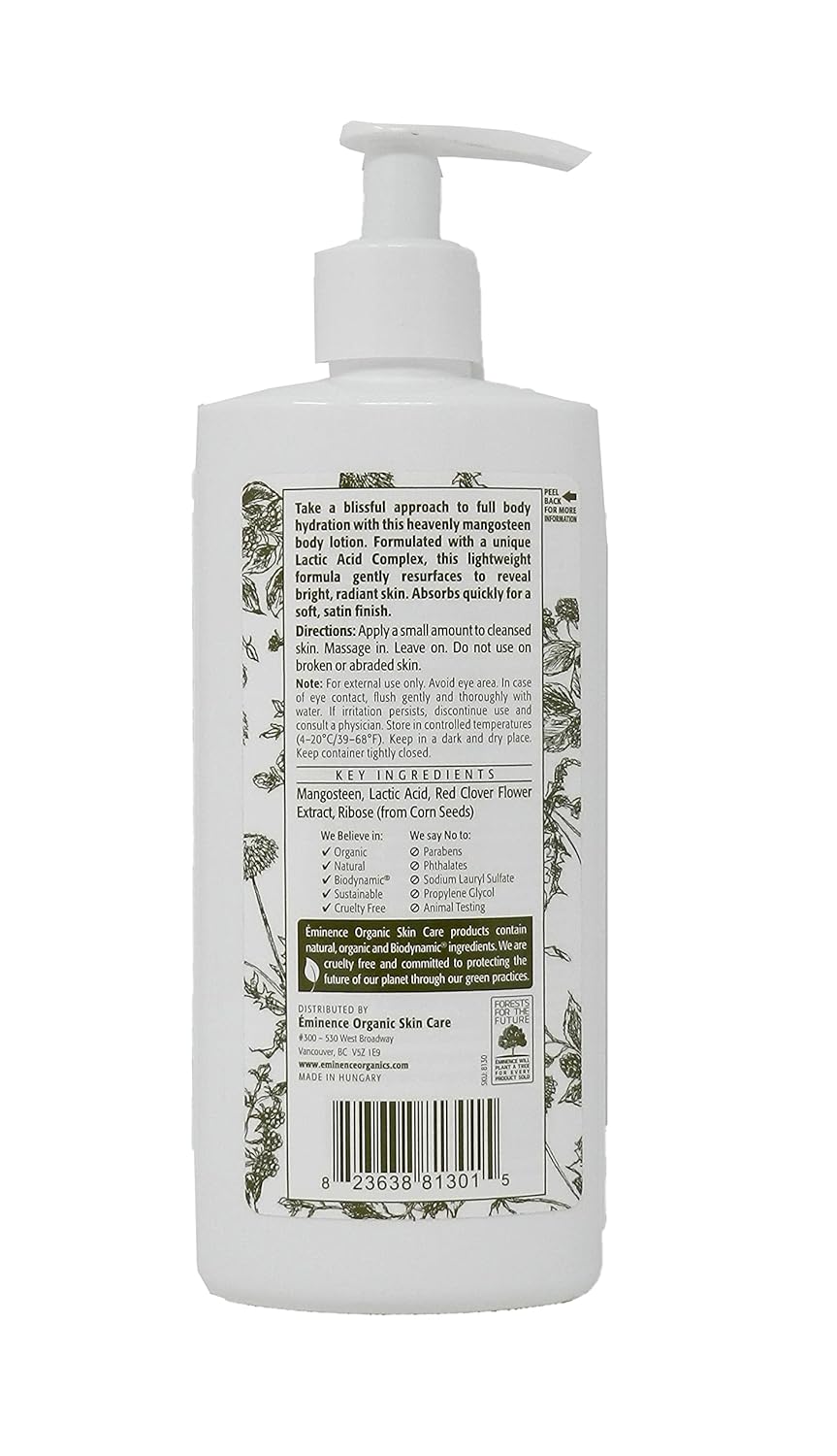 Eminence Mangosteen Body Lotion, 8.4 Fl Oz : Beauty & Personal Care