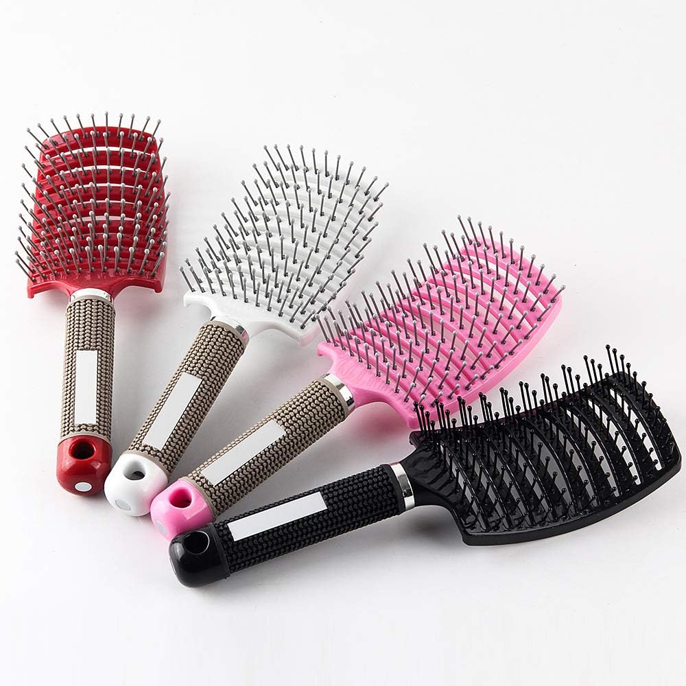 Kaylre Afro Comb Original Hair Brush Hair Comb Detangling Hair Brush Detangle Lice Massage Comb Women Hairdressing Comb (Size : Black Hairless)
