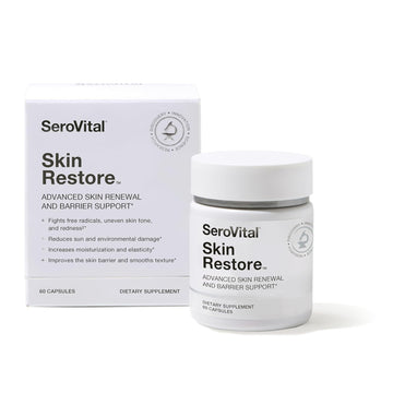 Serovital Skin Restore, Healthy Skin Supplement With Ceramides And Hyaluronic Acid, 60 Count