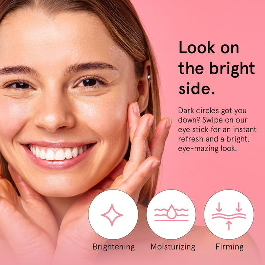 Grace & Stella Under Eye Brightener Balm Stick - Travel Size Toiletries - Retinol & Caffeine Eye Cream For Dark Circles, Puffiness, Wrinkles - Hydrate And Brighten - Vegan Skincare (0.13Oz / 3.5G)